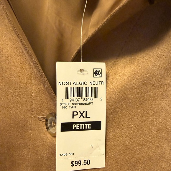 Tan Suede Women's Jacket - Picture 8 of 8